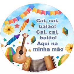 Painel Redondo 50x50 - Festa Junina - PAINEL E CORES