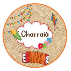 Painel Redondo 50x50 - Festa Junina - PAINEL E CORES