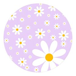 Painel Redondo 50x50 - Flores - PAINEL E CORES