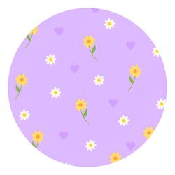 Painel Redondo 50x50 - Flores - PAINEL E CORES