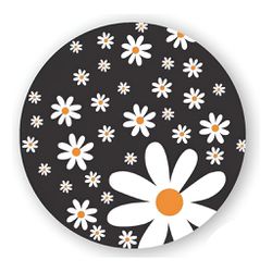 Painel Redondo 50x50 - Flores - PAINEL E CORES