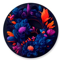 Painel Redondo 50x50 - Florido - PAINEL E CORES