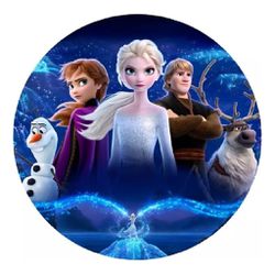 Painel Redondo 50x50 - Frozen - PAINEL E CORES
