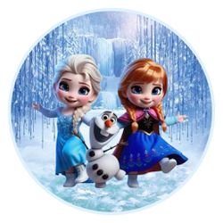 Painel Redondo 50x50 - Frozen - PAINEL E CORES