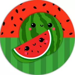 Painel Redondo 50x50 - Frutinhas - PAINEL E CORES