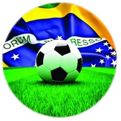 Painel Redondo 50x50 - Futebol - PAINEL E CORES