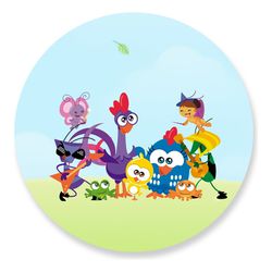 Painel Redondo 50x50 - Galinha Pintandinha - PAINEL E CORES