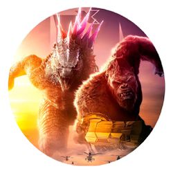 Painel Redondo 50x50 - Godzilla - PAINEL E CORES