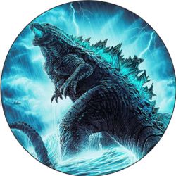 Painel Redondo 50x50 - Godzilla - PAINEL E CORES