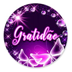 Painel Redondo 50x50 - Gratidão - PAINEL E CORES