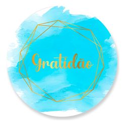 Painel Redondo 50x50 - Gratidão - PAINEL E CORES