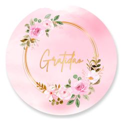 Painel Redondo 50x50 - Gratidão - PAINEL E CORES