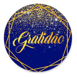 Painel Redondo 50x50 - Gratidão - PAINEL E CORES