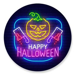 Painel Redondo 50x50 - Hallowen - PAINEL E CORES