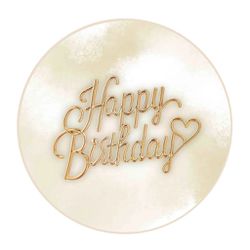 Painel Redondo 50x50 - Happy Birthday - PAINEL E CORES