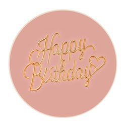 Painel Redondo 50x50 - Happy Birthday - PAINEL E CORES