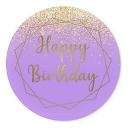 Painel Redondo 50x50 - Happy Birthday - PAINEL E CORES