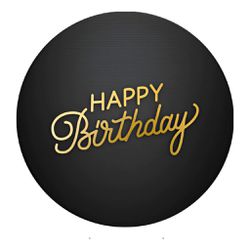 Painel Redondo 50x50 - Happy Birthday - PAINEL E CORES