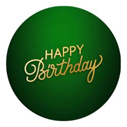 Painel Redondo 50x50 - Happy Birthday - PAINEL E CORES