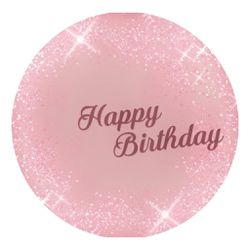 Painel Redondo 50x50 - Happy Birthday - PAINEL E CORES