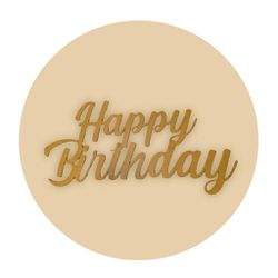 Painel Redondo 50x50 - Happy Birthday - PAINEL E CORES