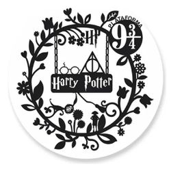Painel Redondo 50x50 - Harry Potter - PAINEL E CORES
