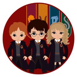 Painel Redondo 50x50 - Harry Potter - PAINEL E CORES