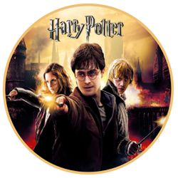 Painel Redondo 50x50 - Harry Potter - PAINEL E CORES