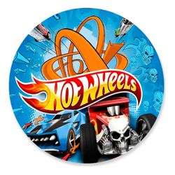 Painel Redondo 50x50 - Hot Wheels - PAINEL E CORES