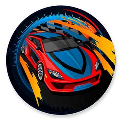 Painel Redondo 50x50 - Hot Wheels - PAINEL E CORES