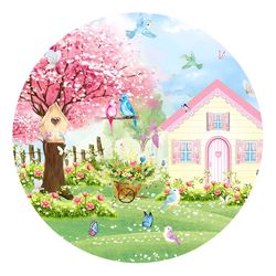 Painel Redondo 50x50 - Jardim - PAINEL E CORES