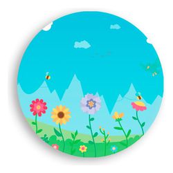 Painel Redondo 50x50 - Jardim - PAINEL E CORES
