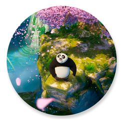 Painel Redondo 50x50 - Kung Fu Panda - PAINEL E CORES