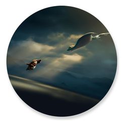 Painel Redondo 50x50 - Kung Fu Panda - PAINEL E CORES