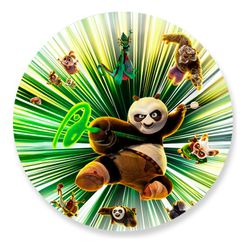 Painel Redondo 50x50 - Kung Fu Panda - PAINEL E CORES