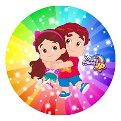 Painel Redondo 50x50 - Maria Clara e JP - PAINEL E CORES