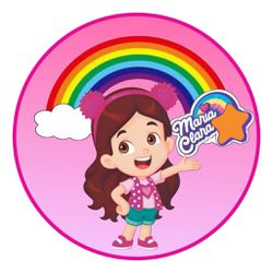 Painel Redondo 50x50 - Maria Clara e JP - PAINEL E CORES