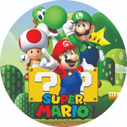 Painel Redondo 50x50 - Mario - PAINEL E CORES