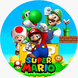 Painel Redondo 50x50 - Mario - PAINEL E CORES