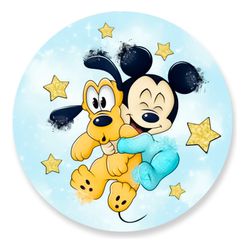 Painel Redondo 50x50 - Mickey - PAINEL E CORES