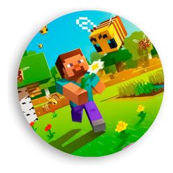 Painel Redondo 50x50 - Minecraft - PAINEL E CORES