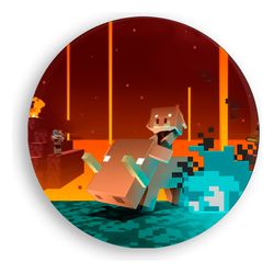 Painel Redondo 50x50 - Minecraft - PAINEL E CORES