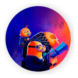 Painel Redondo 50x50 - Minions - PAINEL E CORES