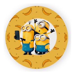 Painel Redondo 50x50 - Minions - PAINEL E CORES