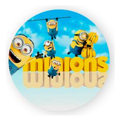 Painel Redondo 50x50 - Minions - PAINEL E CORES
