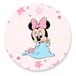 Painel Redondo 50x50 - Minnie - PAINEL E CORES