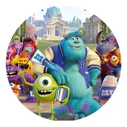 Painel Redondo 50x50 - Monstros S.A - PAINEL E CORES