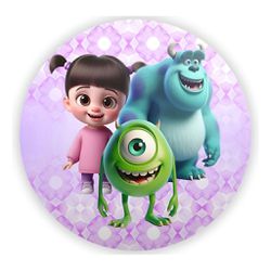 Painel Redondo 50x50 - Monstros S.A - PAINEL E CORES