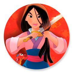 Painel Redondo 50x50 - Mulan - PAINEL E CORES