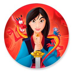 Painel Redondo 50x50 - Mulan - PAINEL E CORES